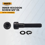 INGCO AA021000220 Inner Hexogon Screw M5*25 for RH150028 Rotary Hammer Drill 1500W ING-SP