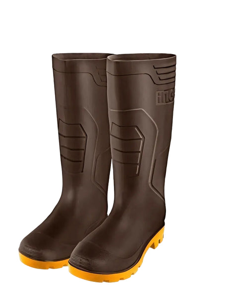 INGCO brown waterproof PVC rain boots SSH098L.39