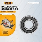 INGCO A1016002000 Ball Bearing6002/6002-RS for CS235222 Circular Saw 9-1/4" 2200W ING-SP