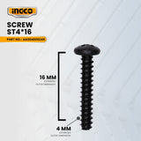 INGCO AA004000245  Screw ST4*16 for ID68016P Impact Drill 680W ING-SP