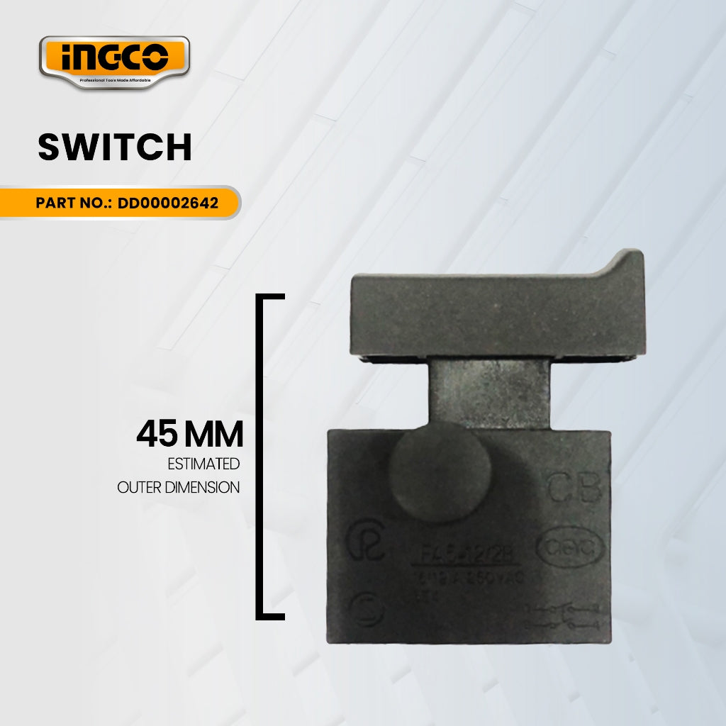 INGCO DD00002642 Switch for CS185682 Circular Saw 1600W 7" ING-SP