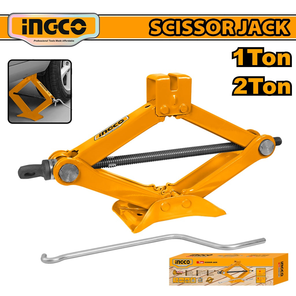 Ingco Heavy Duty Off-road Scissor Jack 1 Ton and 2 Ton ING-HT