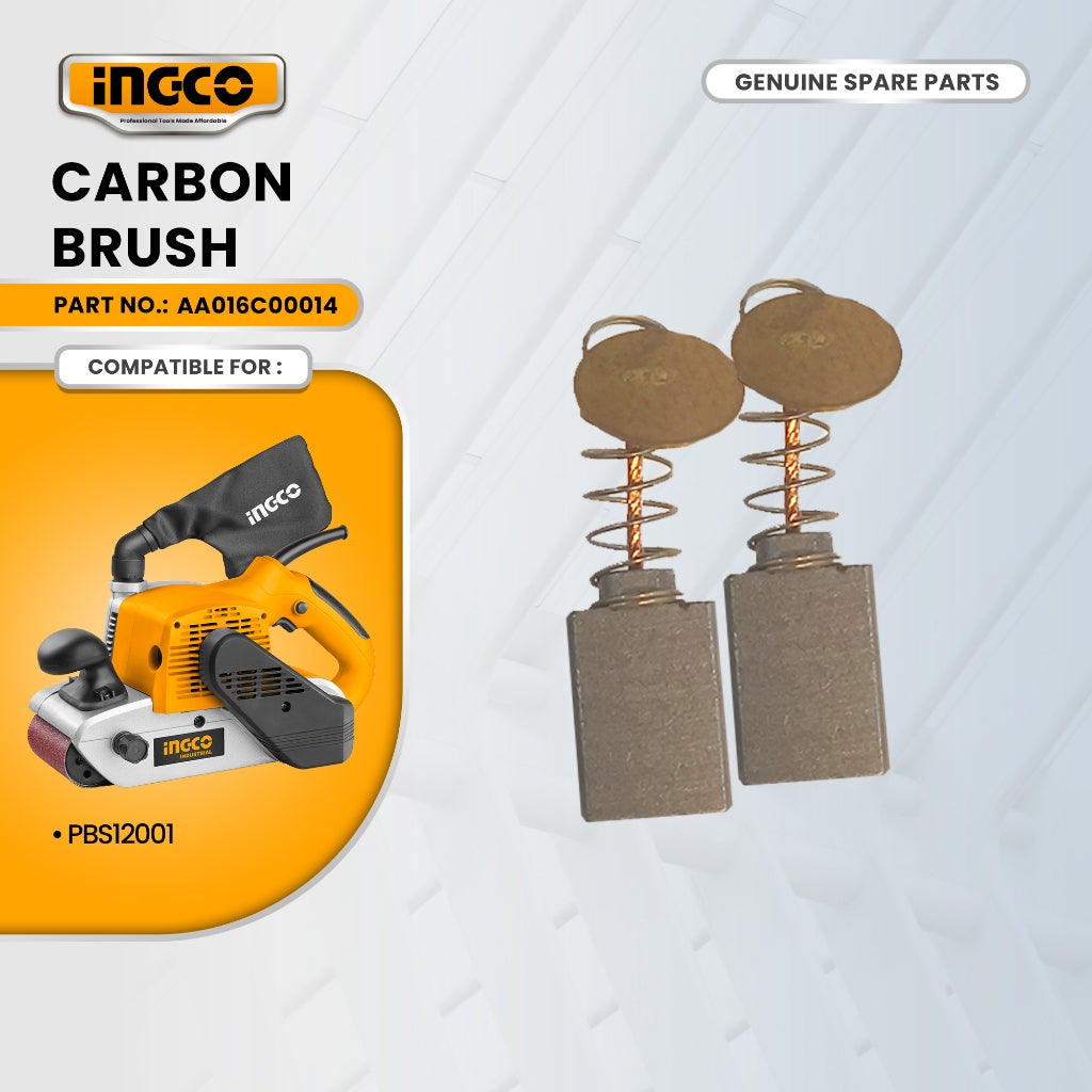 INGCO AA016C00014 Carbon Brush for PBS12001 Belt Sander 1200W ING-SP