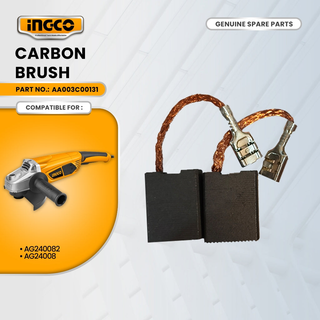 INGCO AA003C00131 Carbon Brush for AG240082 Angle Grinder 9" 2400W ING-SP