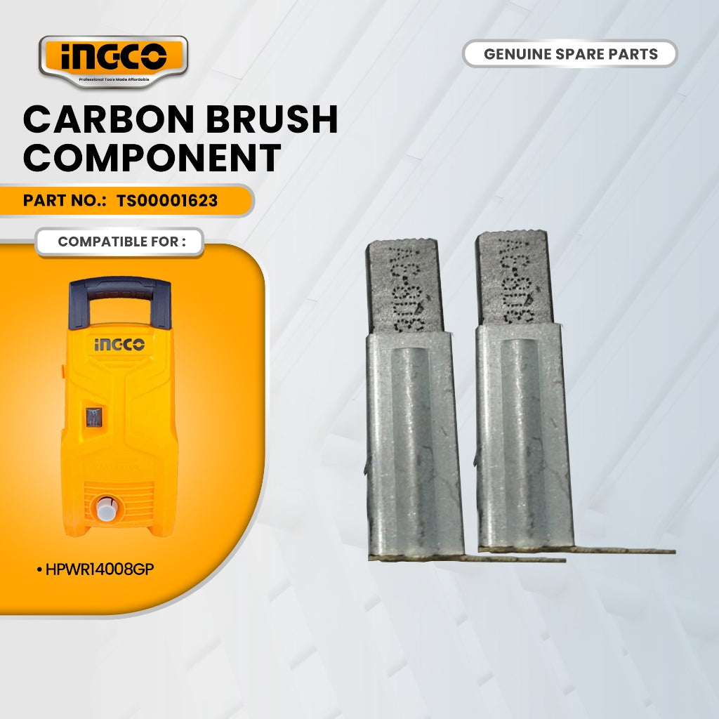 INGCO TS00001623 carbon brush component for HPWR14008GP High Pressure Washer 1400W ING-SP