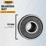 INGCO DD00000849 Bearing 607 for RGH9528 Rotary Hammer 950W ING-SP