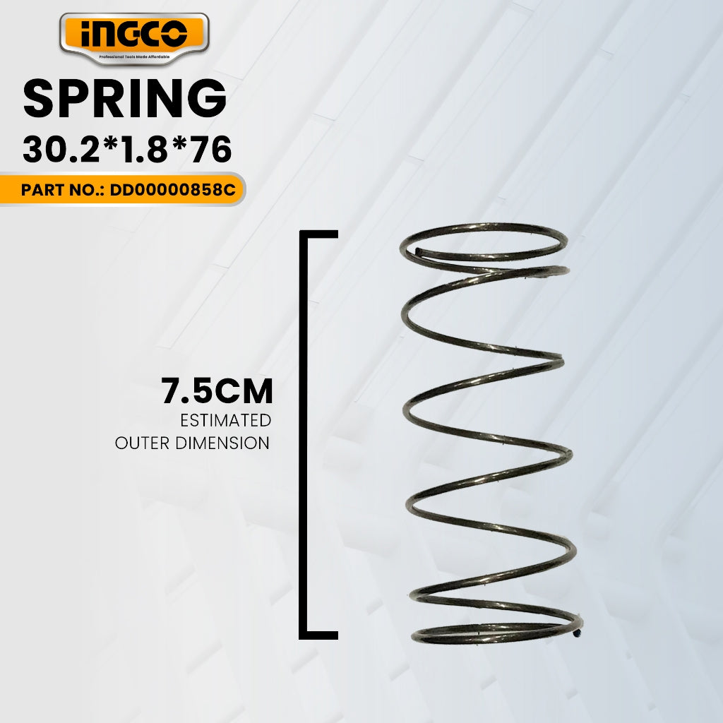 INGCO AA021000219 Spring 30.2*1.8*76 for RH10506 Rotary Hammer 1050W ING-SP