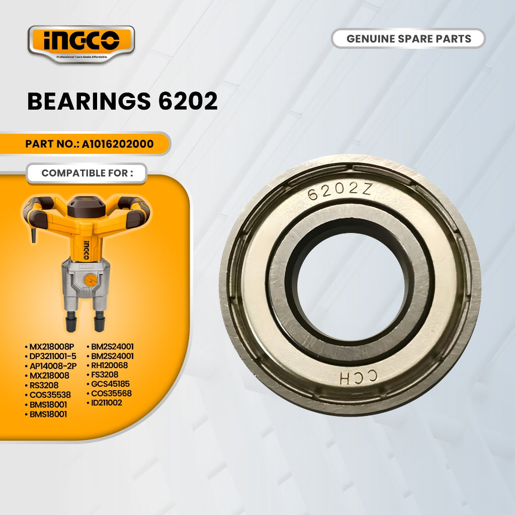 INGCO A1016202000 Bearings 6202 for MX218008P Mixer 1800W ING-SP