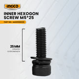 INGCO AA021000220 Inner Hexogon Screw M5*25 for RH150028 Rotary Hammer Drill 1500W ING-SP