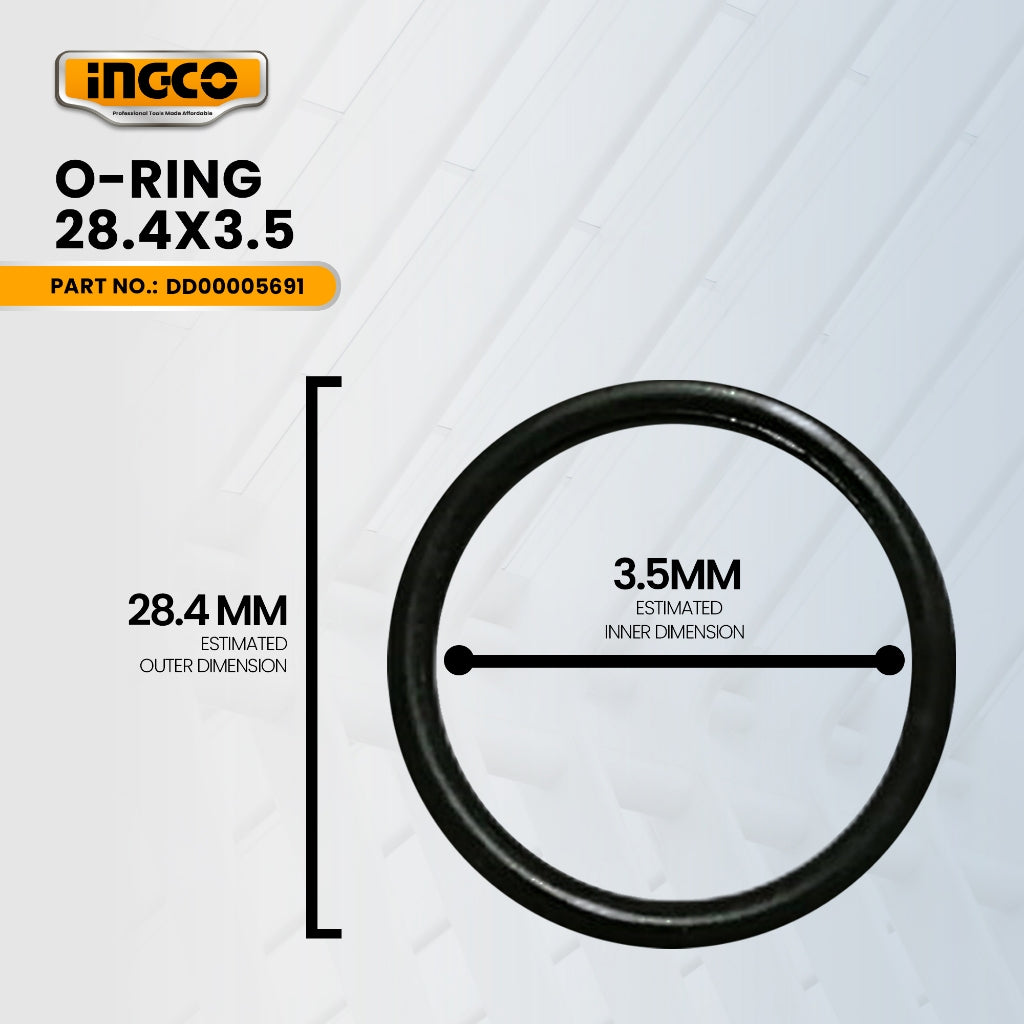 INGCO DD00005691 O-ring 28.4X3.5 for PDB130018 Demolition Hammer / Chipping Gun 1300W ING-SP