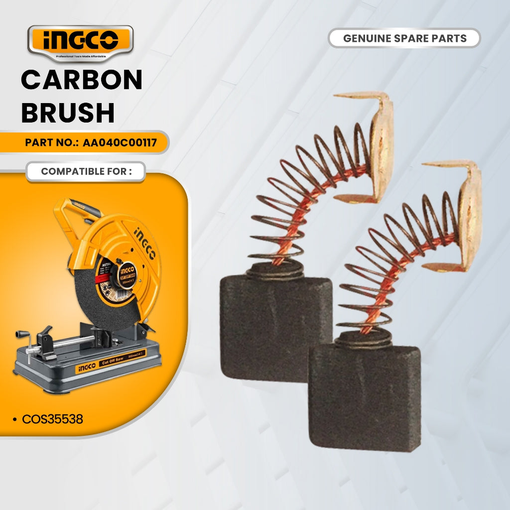 INGCO AA040C00117 Carbon Brush for COS35538 Industrial Saw Machine 2350W ING-SP