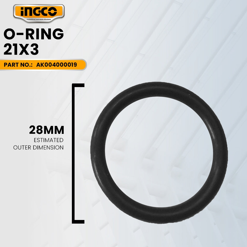 INGCO AK004000019 O-Ring 21x3 for ACN50401 2 in 1 Combo Air Brad Nailer ING-SP