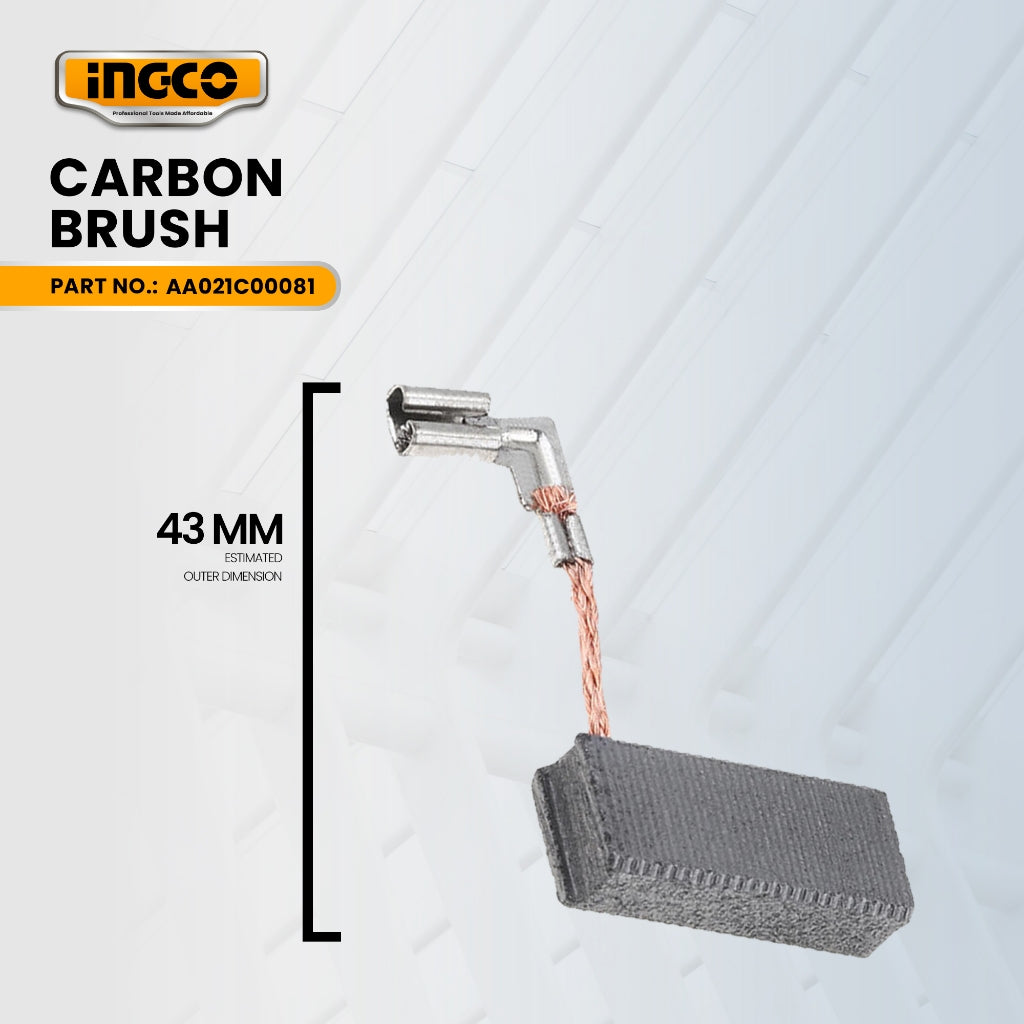 INGCO AA021C00081 Carbon Brush for RGH9018-2 Rotary Hammer Chipping Gun 800W ING-SP