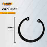 INGCO AA001000008 Circlip Φ32 for AG96082 Angle Grinder 4" 960W ING-SP