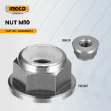 INGCO GC00000172 Nut M10 for GBC53144241 Gasoline Grass and Brush Cutter 4 Strokes ING-SP