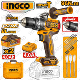 Ingco P20S 20V Cordless Impact Drill 96Nm Lithium-Ion - CIDLI209686 ING-CT