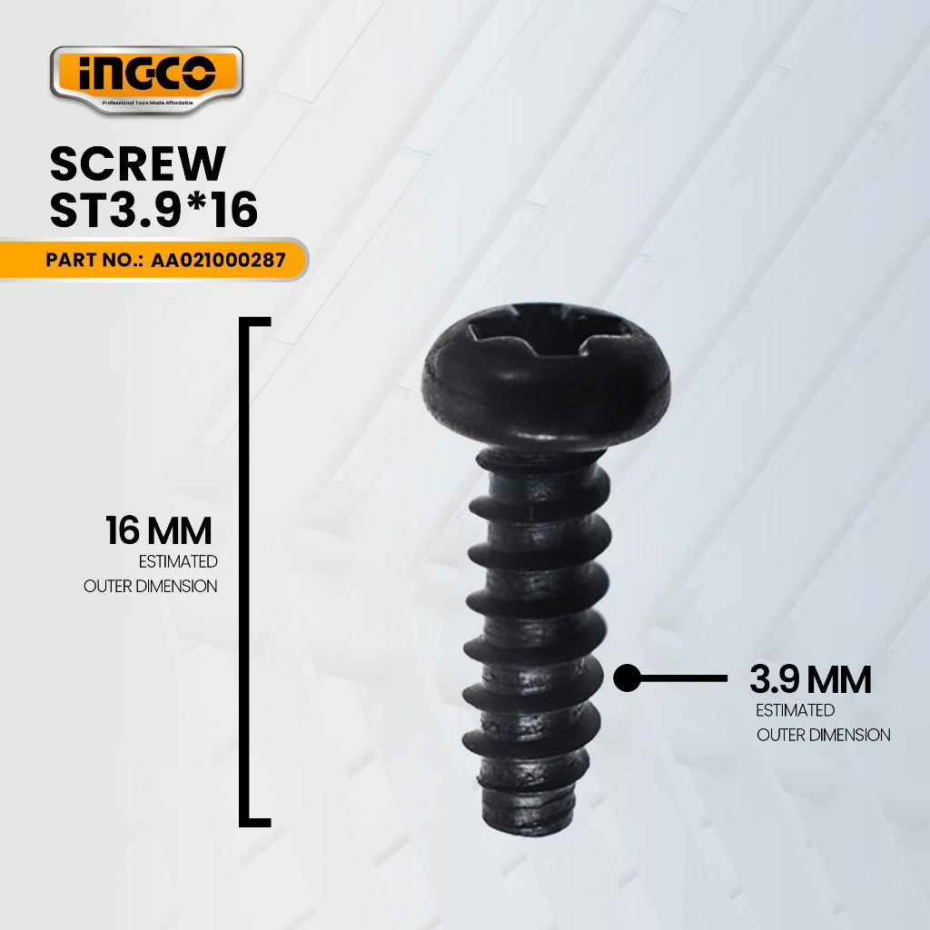 INGCO AA021000287 ST3.9*16 for RH150038 Rotary Hammer Screw ING-SP