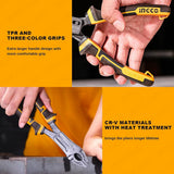 ingco 3pcs/set compound action pliers with tpr 3-color handle hkcps5831 ing-ht alternate view