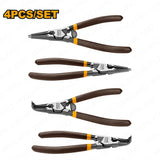 Ingco 5inches(125mm) Set of 4 Pieces Circlip Pliers HCCPS26125 ING-HT