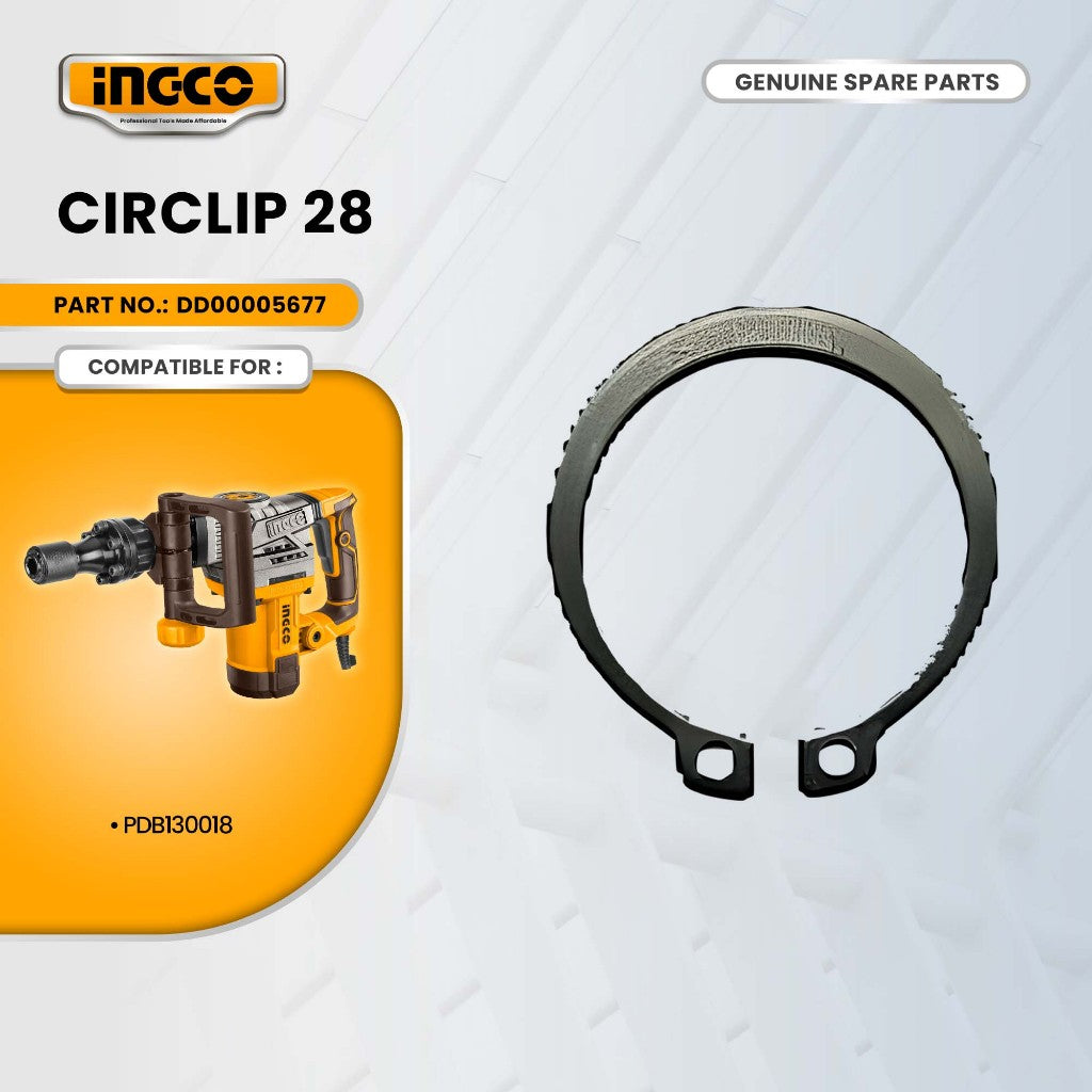INGCO DD00005677 Circlip 28 for PDB130018 Demolition Breaker 1300W ING-SP