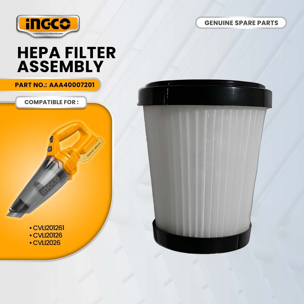 INGCO AAA40007201U HEPA filter assembly for CFALI2001 Li-Ion Vacuum Cleaner 20V 0.5L ING-SP
