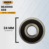 INGCO A1010608000 Impact Drill, Rotary Hammer, Circular Saw and Selected Tools Bearing 608 ING-SP