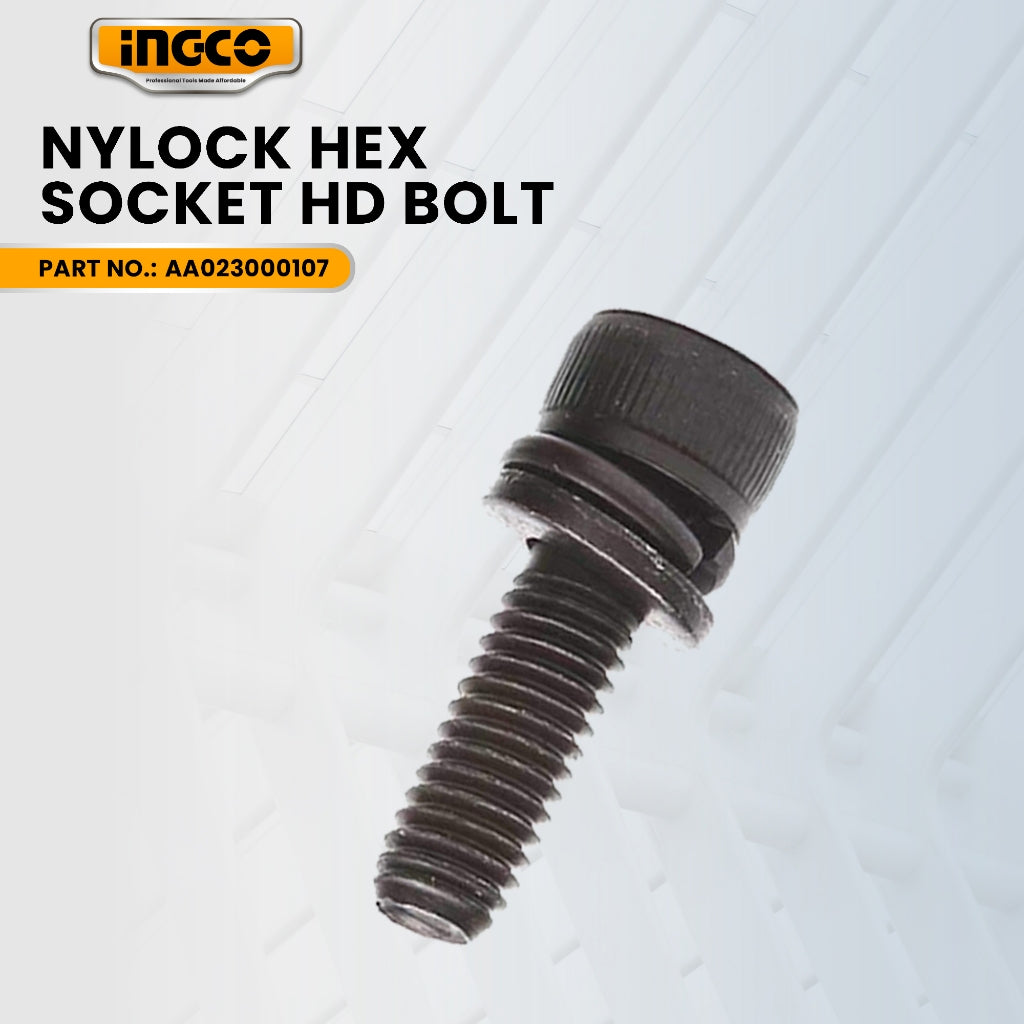 INGCO AA023000107 Nylock Hex Socket HD Bolt for PDB170082 Demolition Breaker 1700W ING-SP