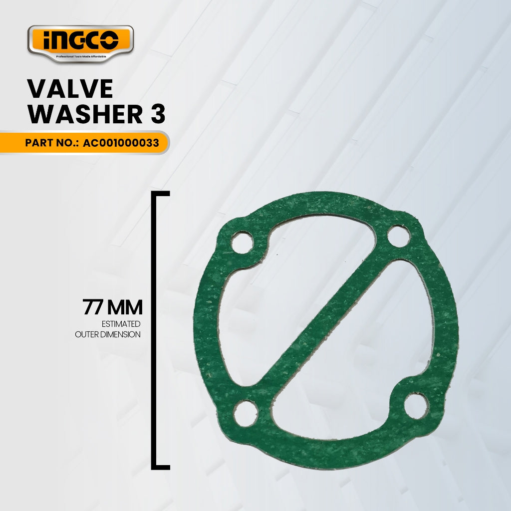 INGCO AC001000033 Valve Washer 3 for AC25508P Air Compressor 1.8kw 2.5HP ING-SP
