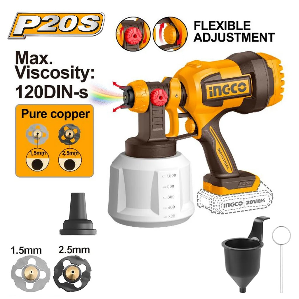 ingco p20s/20v 4pcs combo kit cosli50501 ing-ct alternate view