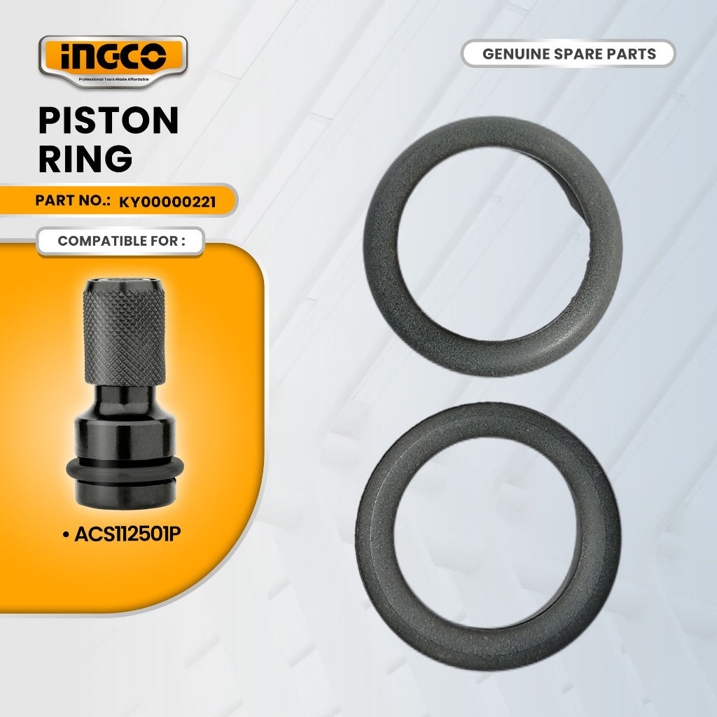 INGCO KY00000221 Piston Ring for ACS112501P Air Compressor Oilless (X2) 1500W (2HP) 50L Piston Ring ING-SP