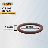 INGCO AA023000474 O-ring 28*3.6 for PDB13008 Demolition Hammer / Chipping Gun 1300W ING-SP