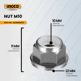 INGCO GC00000172 Nut M10 for GBC53144241 Gasoline Grass and Brush Cutter 4 Strokes ING-SP