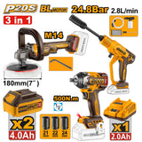 ingco p20s/20v 3pcs combo kit cosli250184 ing-ct alternate view