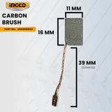 INGCO DD00009160 Carbon Brush for AG96082 Angle Grinder 950W 4" ING-SP