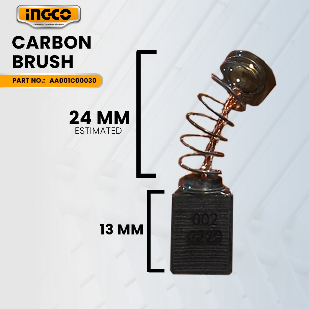 INGCO AA001C00030 Carbon Brush for AG101087 Angle Grinder 1010W-4" ING-SP