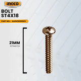 INGCO AA043000065 Bolt St4x18 for RS3208 Rotary Sander 320W ING-SP