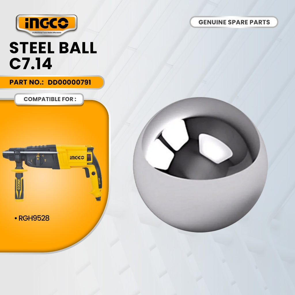 INGCO DD00000791 Steel Ball c7.14 for RGH9528 Rotary Hammer 950W ING-SP