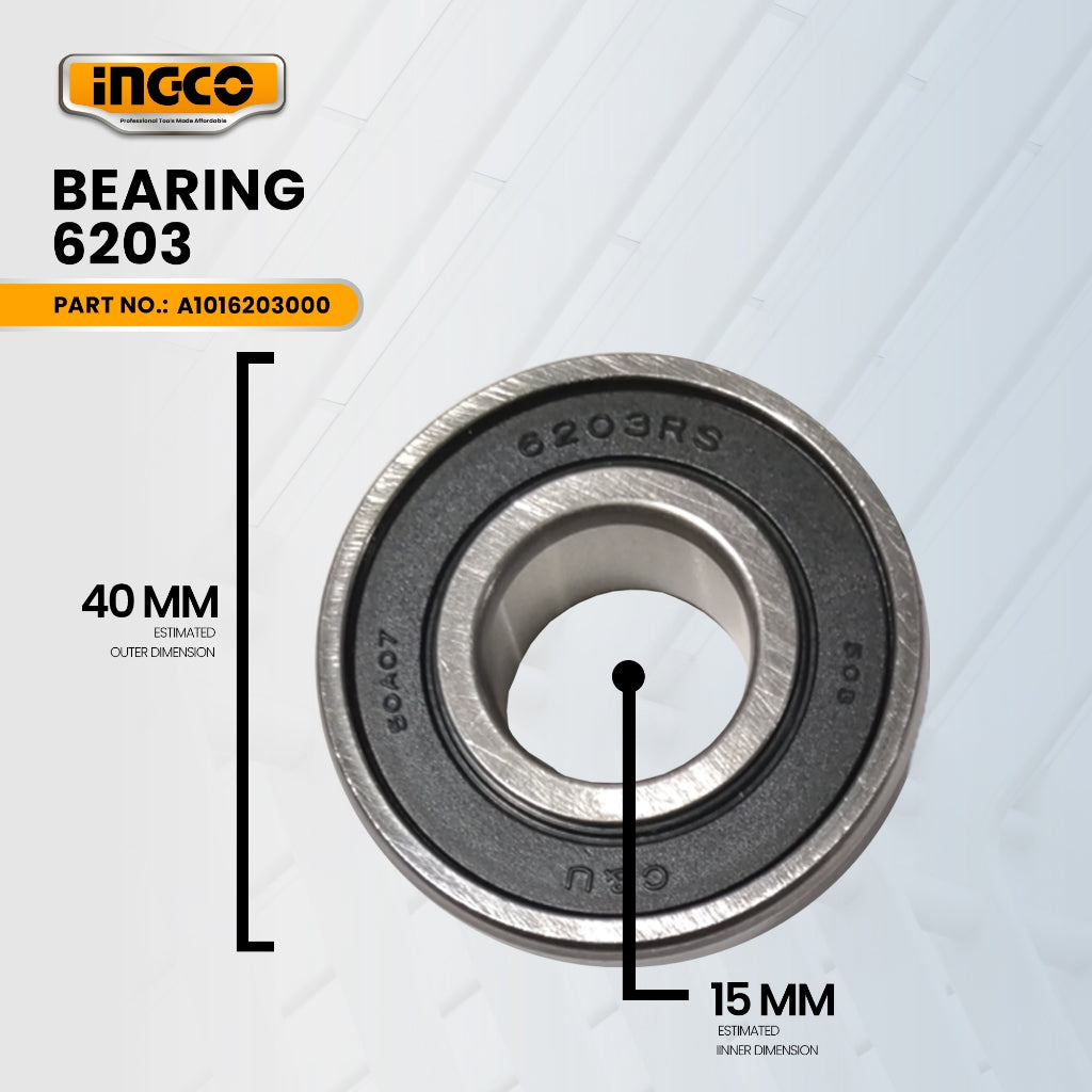 INGCO A1016203000 6203 Bearing for PDB170082 Demolition / Jack Hammer 1700W ING-SP
