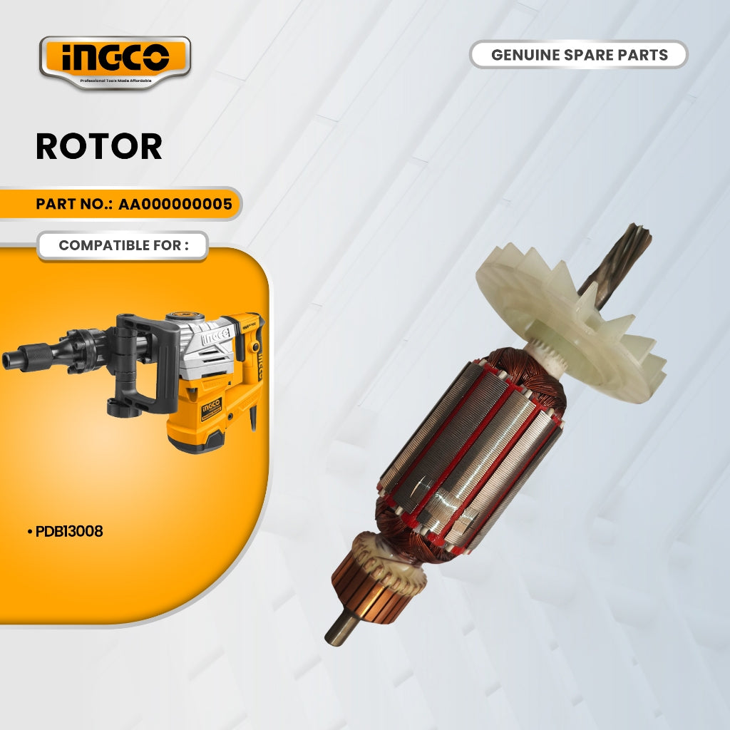 INGCO AA000000005 Rotor for PDB13008 Demolition Hammer / Chipping Gun 1300W ING-SP