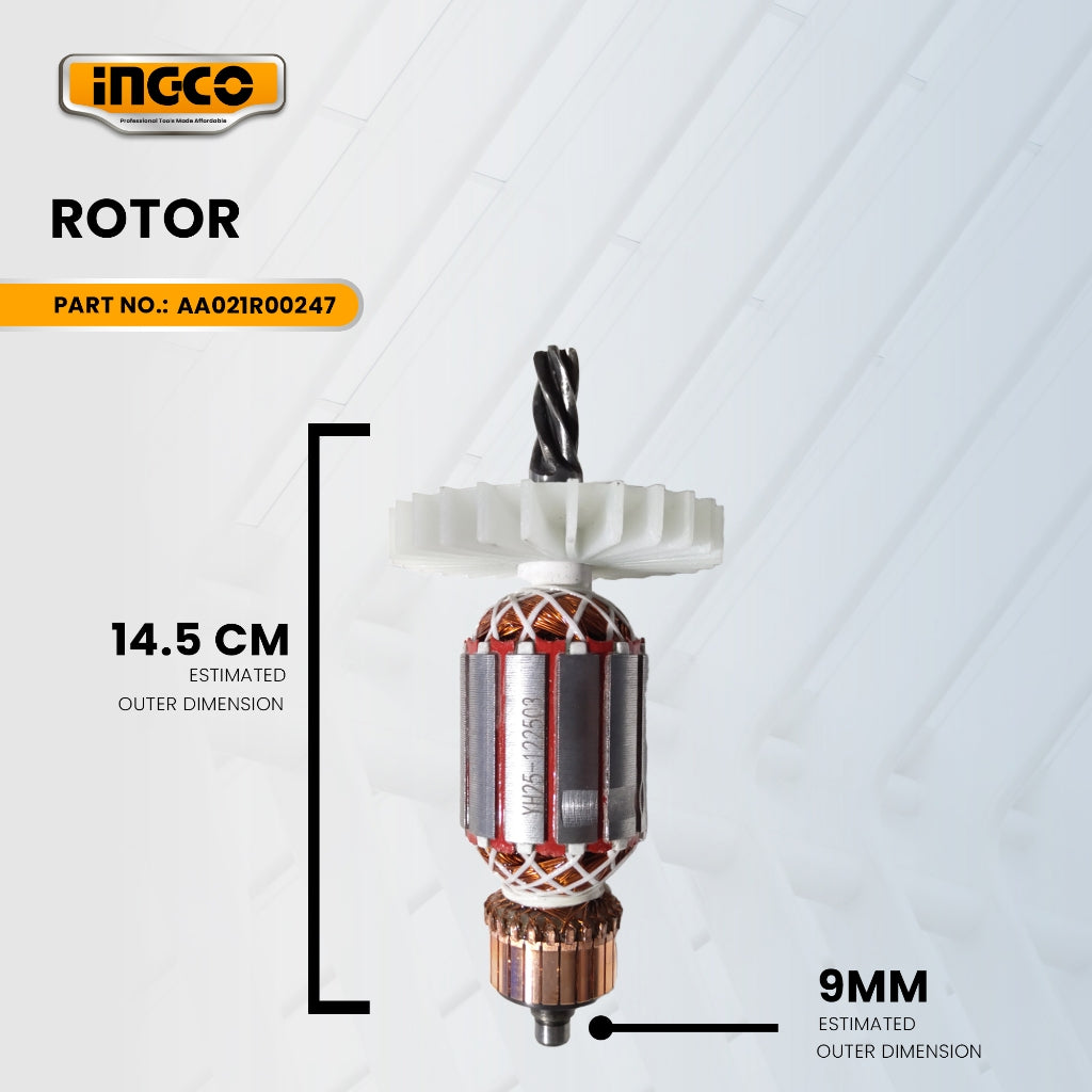 INGCO AA021R00247 Rotor for RH10508 Rotary Hammer 1050W ING-SP