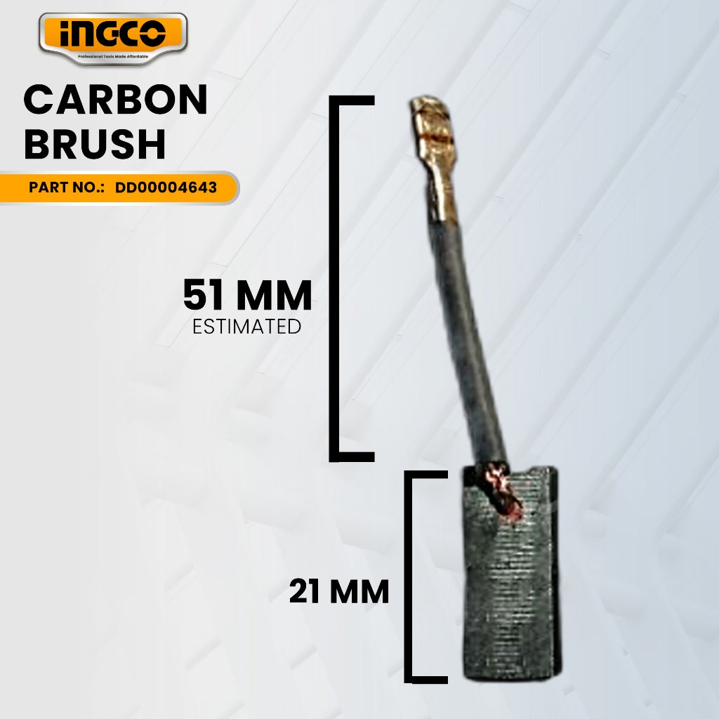 INGCO DD00004643 Carbon Brush for RH10506 Rotary Hammer Drill 1050W ING-SP