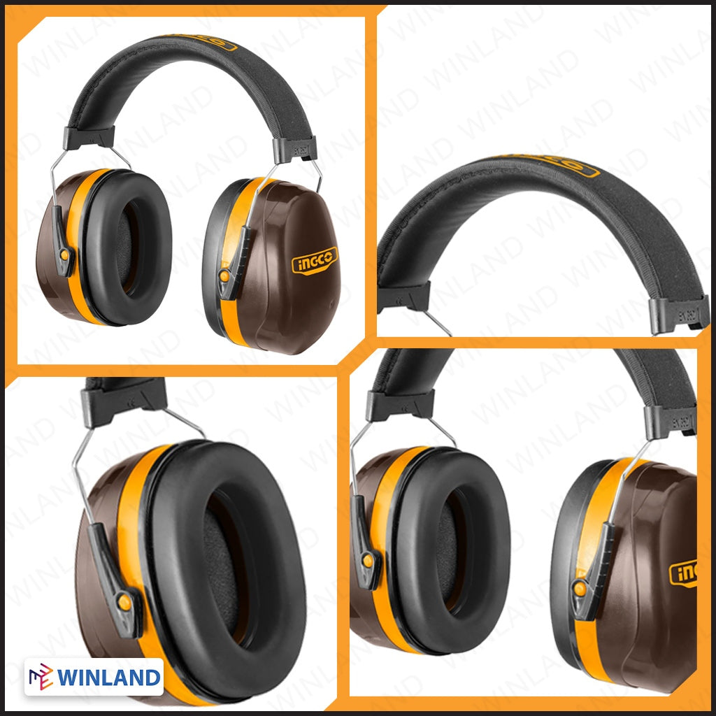 Ingco Impact Resistant Earmuff ANSI3.19-1974 & EN352-2:2020 With Extra Earplug HEM3328