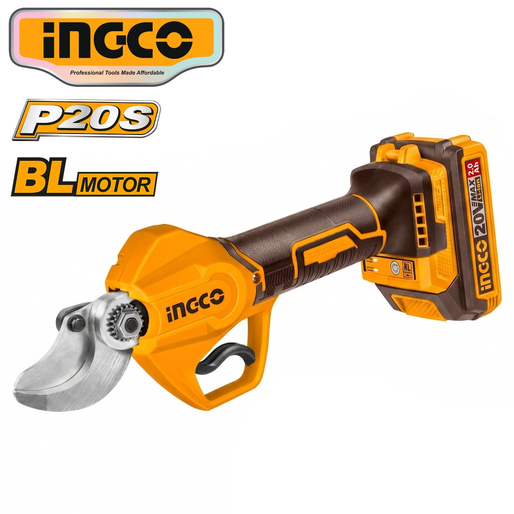 Ingco 2pcs Combo Kit Cordless Gauge Straight Shear with Pruner Saw COSLI250795 ING-CT