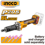 Ingco P20S/20V Brushless Motor Lithium-Ion Die Grinder Kit 6mm ING-CT