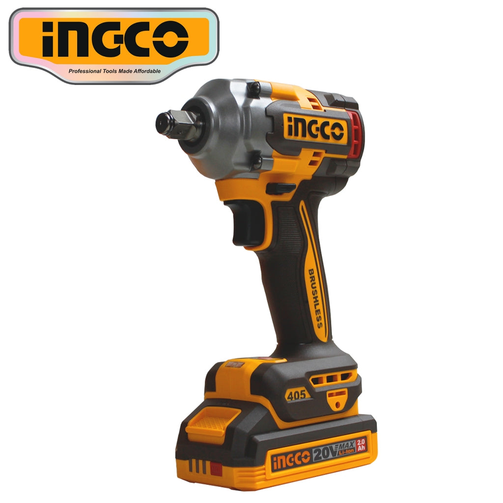 Ingco P20S/20V Lithium-ion Brushless AI Impact Wrench 1/2" 405N.m ING- CT