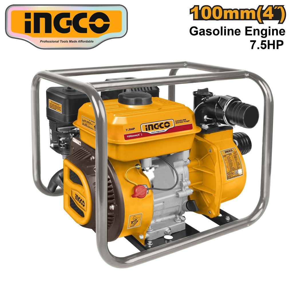 Ingco 7.5HP Gasoline Engine Water Pump 4inches GWP412 ING-PT