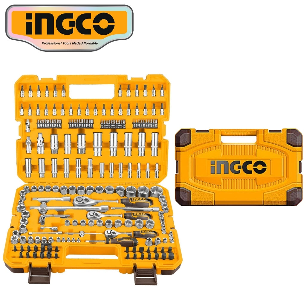 Ingco 201pcs 1/4", 3/8" and 1/2" Socket Set HKTS082016 ING-HT