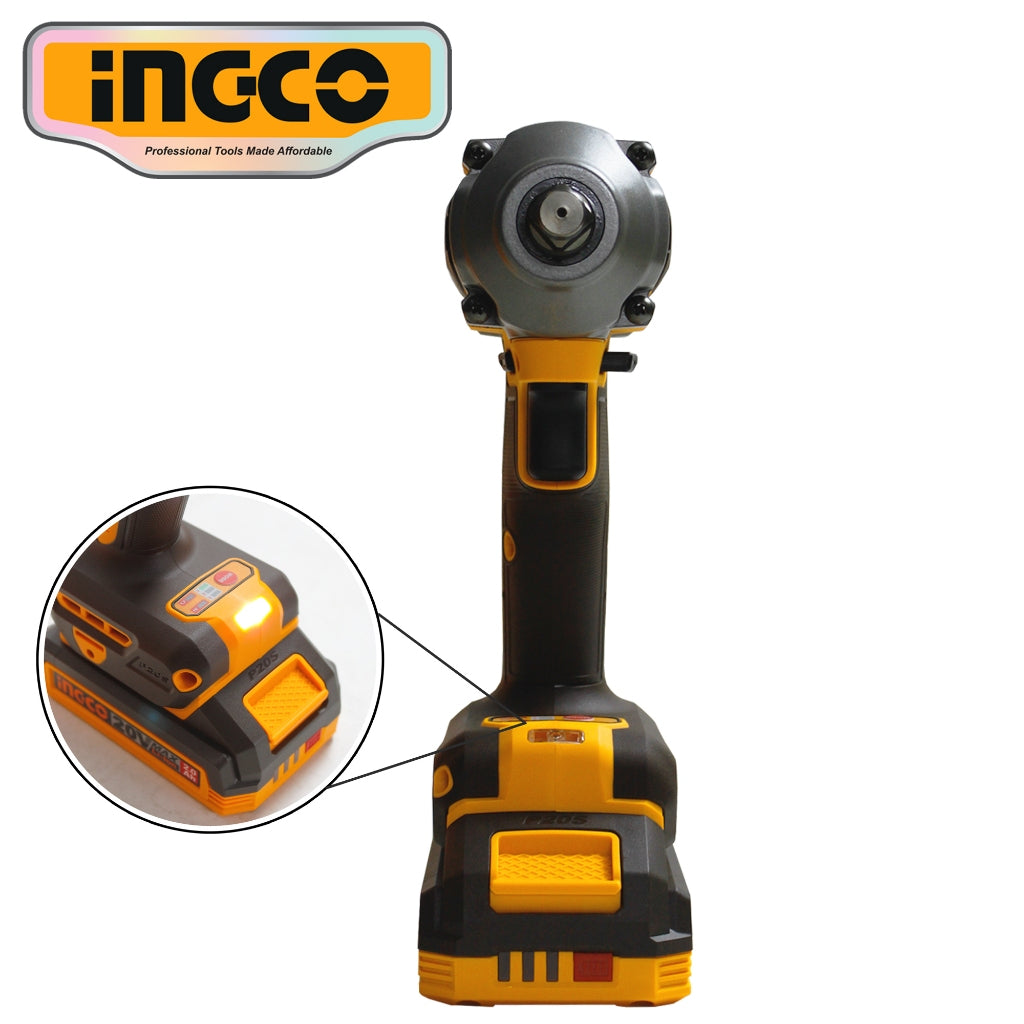 Ingco P20S/20V Lithium-ion Brushless AI Impact Wrench 1/2" 405N.m ING- CT