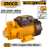 Ingco Water Peripheral Booster Motor Pump (0.05HP/1.0HP) ING-HT