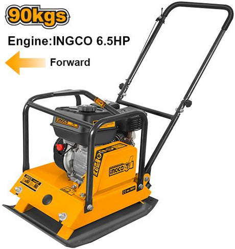 INGCO GCP100-2 gasoline plate compactor 6.5HP 4.8kW